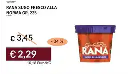 Prezzemolo e Vitale Rana sugo alla norma offerta