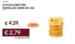 Prezzemolo e Vitale Le eccellenze P&V tortellini carne offerta