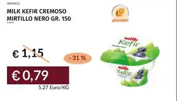 Prezzemolo e Vitale Milk Kefir Cremoso Mirtillo Nero offerta