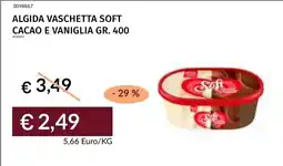 Prezzemolo e Vitale Algida vaschetta soft cacao e vaniglia offerta
