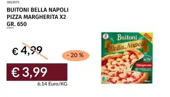 Prezzemolo e Vitale Buitoni Bella Napoli Pizza Margherita offerta