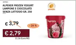 Prezzemolo e Vitale Alpeker frozen yogurt lampone e cioccolato senza lattosio offerta
