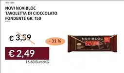 Prezzemolo e Vitale Novi Novibloc Tavoletta di cioccolato fondente offerta