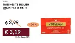Prezzemolo e Vitale Twinings te english breakfast offerta