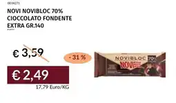 Prezzemolo e Vitale Novibloc cioccolato fondente 70% offerta