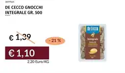 Prezzemolo e Vitale De Cecco gnocchi integrale offerta