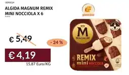 Prezzemolo e Vitale Algida Magnum Remix mini nocciola offerta