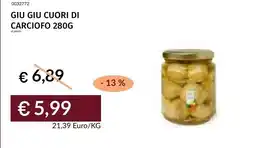 Prezzemolo e Vitale Giù giù cuori di carciofo offerta