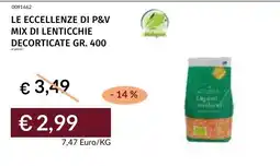 Prezzemolo e Vitale Le eccellenze di P&V mix di lenticchie decorticata offerta