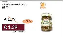 Prezzemolo e Vitale Sacca' capperi in aceto offerta