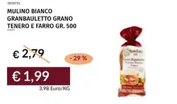 Prezzemolo e Vitale Mulino Bianco Gran Bauletto Grano Tenero e Farro offerta