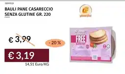 Prezzemolo e Vitale Bauli pane casareccio senza glutine offerta