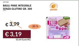 Prezzemolo e Vitale Bauli pane integrale senza glutine offerta