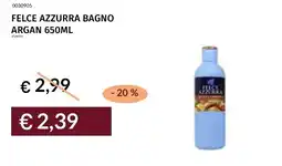 Prezzemolo e Vitale Felce azzurra bagno argan offerta
