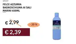Prezzemolo e Vitale Felce Azzurra Bagnoschiuma ai sali marini offerta