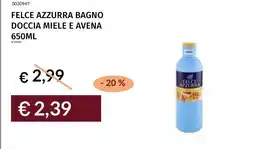 Prezzemolo e Vitale Felce Azzurra bagno doccia miele e avena offerta