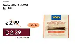 Prezzemolo e Vitale Wasa Crisp Sesamo offerta