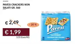 Prezzemolo e Vitale Pavesi crackers non salati offerta