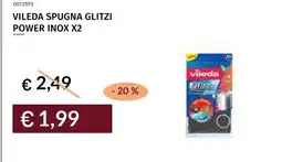 Prezzemolo e Vitale Vileda spugna glitzi power inox offerta
