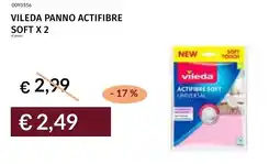 Prezzemolo e Vitale Vileda panno actifibre soft offerta