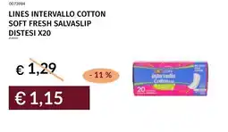 Prezzemolo e Vitale Lines intervallo cotton soft fresh salvaslip offerta