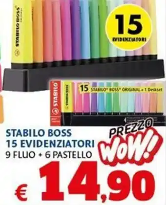 Stabilo Boss 15 evidenziatori
