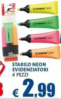 Europlanet Casa Stabilo neon evidenziatori offerta