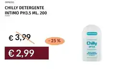 Prezzemolo e Vitale Chilly detergente intimo pH 3.5 offerta