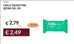 Prezzemolo e Vitale Chilly salviettine intime gel offerta