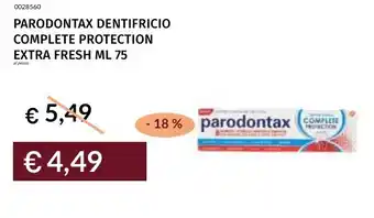 Parodontax dentifricio complete protection extra fresh