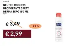 Prezzemolo e Vitale Neutro Roberts deodorante spray derma zero offerta