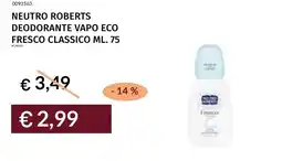 Prezzemolo e Vitale Neutro Roberts deodorante vapo eco fresco classico offerta