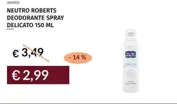 Prezzemolo e Vitale Neutro Roberts deodorante spray delicato offerta