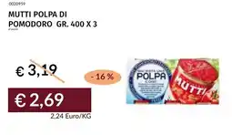 Prezzemolo e Vitale Polpa di pomodoro Mutti offerta