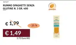 Prezzemolo e Vitale Rummo spaghetti senza glutine offerta