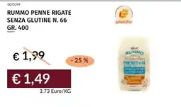 Prezzemolo e Vitale Rummo penne rigate senza glutine offerta