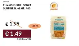 Prezzemolo e Vitale Rummo fusilli senza glutine offerta