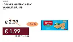 Prezzemolo e Vitale Loacker Wafer Classic Vaniglia offerta