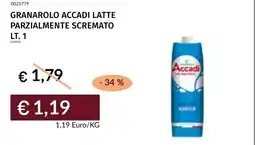 Prezzemolo e Vitale Granarolo Accadi latte parzialmente scremato offerta
