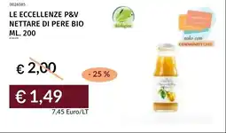 Prezzemolo e Vitale Nettare di pera bio offerta
