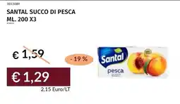 Prezzemolo e Vitale Santal succo di pesca offerta