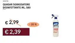 Prezzemolo e Vitale Quasar sgrassatore disinfettante offerta