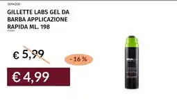 Prezzemolo e Vitale Gillette Labs gel da barba applicazione rapida offerta