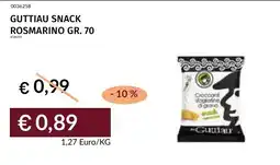 Prezzemolo e Vitale Guttiau snack rosmarino offerta