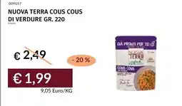 Prezzemolo e Vitale Nuova Terra cous cous di verdure offerta