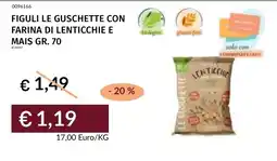 Prezzemolo e Vitale Figuli le gussette con farina di lenticchie e mais offerta