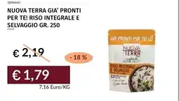 Prezzemolo e Vitale Riso integrale e selvaggio Nuova Terra offerta