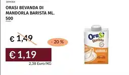 Prezzemolo e Vitale Orasi bevanda di mandorla barista ml. offerta
