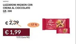 Prezzemolo e Vitale Lazzaroni mignon con crema al cioccolato offerta