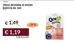 Prezzemolo e Vitale OraSi bevanda di avena Barista offerta
